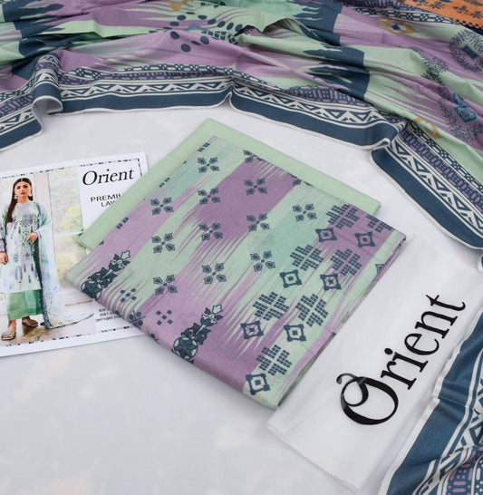 Orient 3-Piece Digital Printed Suit