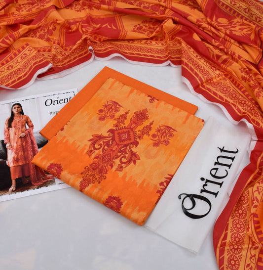 Orient 3-Piece Digital Printed Suit
