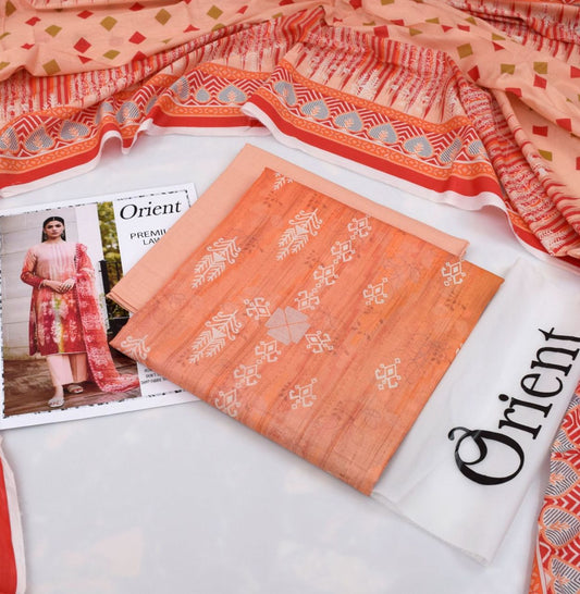 Orient 3-Piece Digital Printed Suit