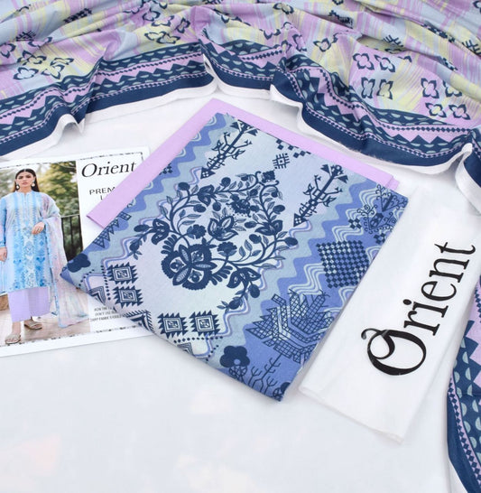 Orient 3-Piece Digital Printed Suit