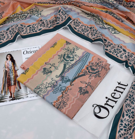 Orient 3-Piece Digital Printed Suit