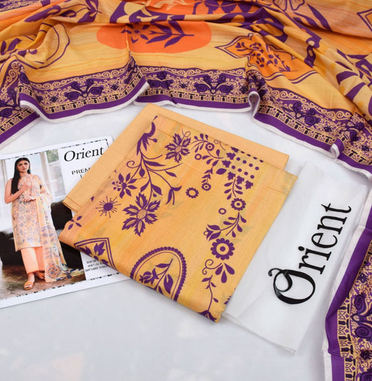 Orient 3-Piece Digital Printed Suit