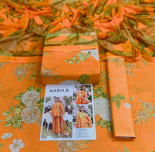 MARIA.B  with Shafoon Duppata 3pc Lawn Collection