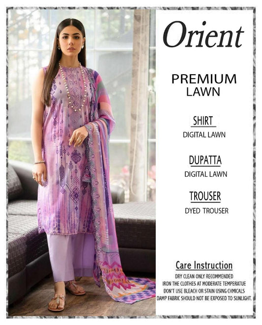 Orient 3-Piece Digital Printed Suit