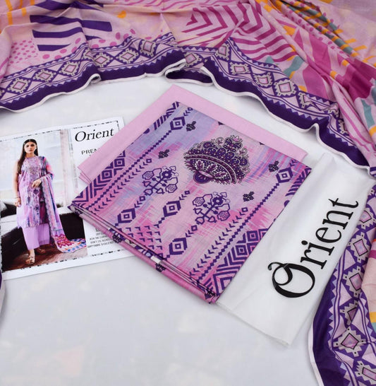 Orient 3-Piece Digital Printed Suit