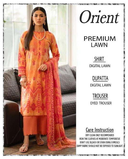 Orient 3-Piece Digital Printed Suit