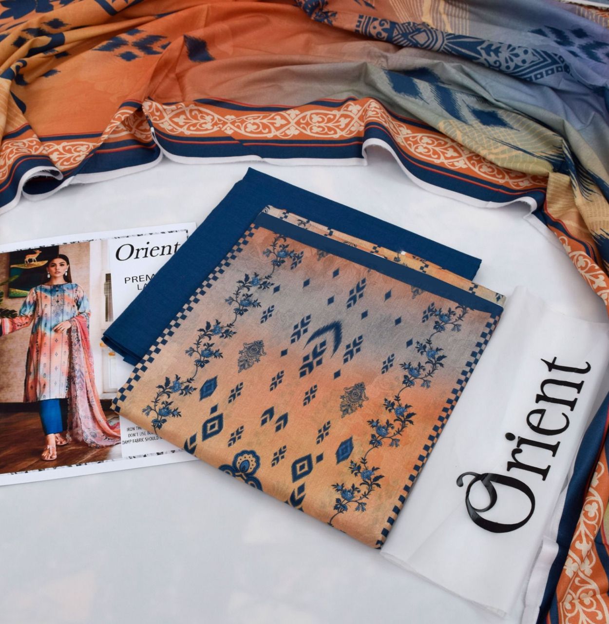 Orient 3-Piece Digital Printed Suit