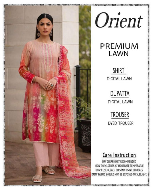 Orient 3-Piece Digital Printed Suit