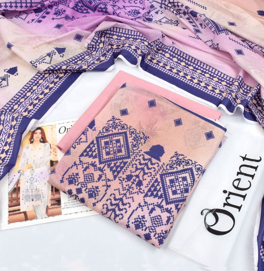 Orient 3-Piece Digital Printed Suit
