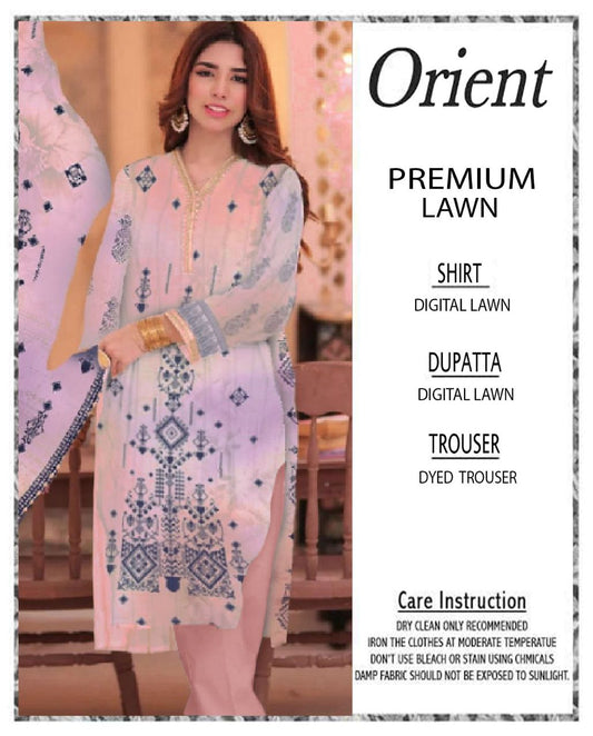 Orient 3-Piece Digital Printed Suit