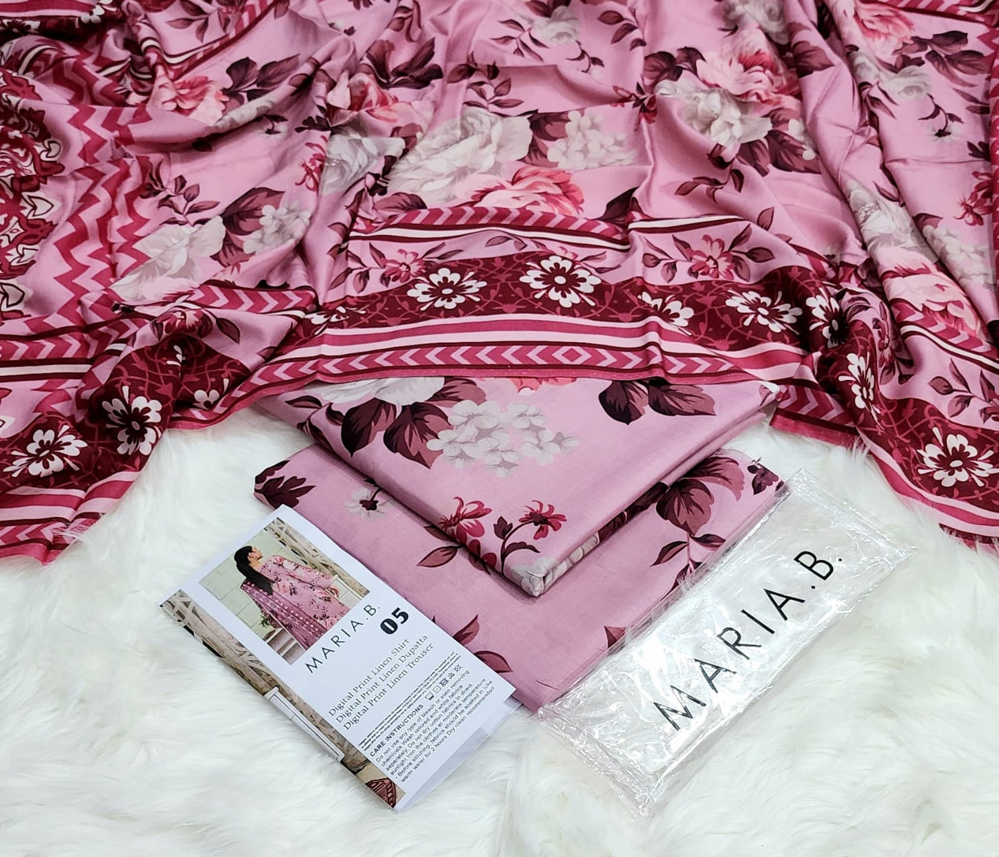 MARIA.B  LINEN with LINEN Duppata