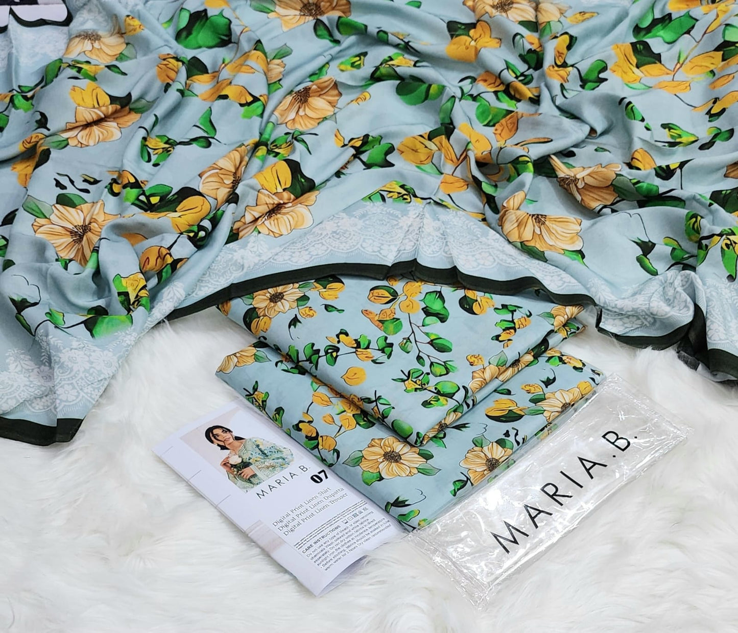 MARIA.B  LINEN with LINEN Duppata