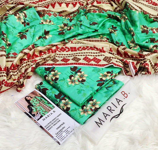 MARIA.B  LINEN with LINEN Dupatta